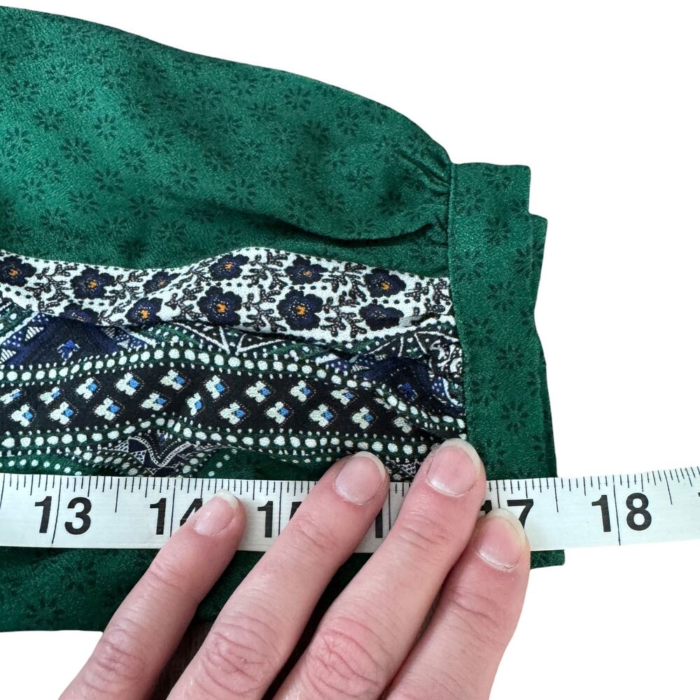 Farm Rio x Anthropologie Verdor Maxi Dress Green Floral - Picture 9 of 11